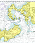 Woods Hole, MA Vintage Chart Placemat