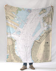 Upper New York Harbor, NYC, NY Nautical Chart Blanket