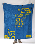 Ann Arbor Campus Map Blanket