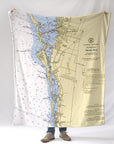 Siesta Key, FL.Nautical Chart Blanket