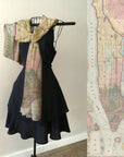 Manhattan Vintage Map Scarf