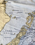 Key Largo, FL Nautical Chart Blanket