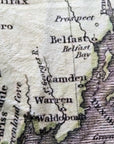 New England Antique Map Blanket