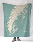 Eastern Shore of Virginia Sea Glass Blanket