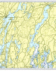 Damariscotta, ME Nautical Chart Placemat