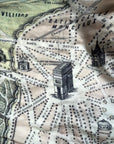 Paris Vintage Birdseye Map Scarf