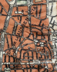 Close up of Barcelona, España Vintage Map