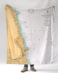 Chicago / Evanston Nautical Chart Blanket