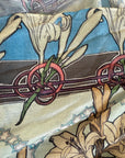 Decorative art scarf featuring graceful forms and balanced ornamental design