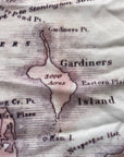 Long Island, NY Vintage Map Scarf