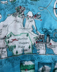 Cape Cod & The Islands, Vintage Pictorial Map Scarf