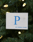"P" Flag Vintage Ornament - mysignalflags