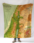 Palestine Vintage (c. 1915) Map Blanket