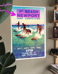 Vintage Surf Competition Poster