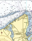 Buzzards Bay Nautical Chart Baby Blanket