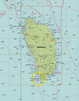 Guadeloupe to St. Lucia Nautical Chart Wall Scroll