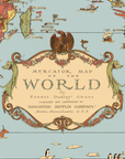 Illustrated World Map Baby Blanket - by Ernest Dudley Chase - Super Soft