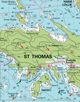 US Virgin Islands Laminated Placemat (St. Thomas & St. John, USVI Nautical Chart)