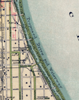Vintage Chicago Map Scarf – Chicago Illinois Map
