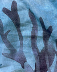 sea creatures scarf soft viscose fabric close up