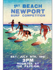 Vintage Surf Competition Poster