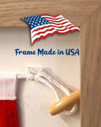 "L" Nautical Flag in Glass-Free Shadow Box Frame