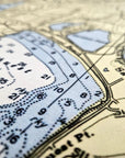 Aquidneck Island Nautical Chart Quick Dry Towel - Maritime Tribes USATowel