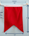 B (Bravo) Nautical Signal Flag – Traditional Maritime Code Flag - Maritime Tribes USASignal Flag