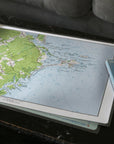 Biddeford Pool, Maine Laminated Map Placemat - Maritime Tribes USALaminated Placemat