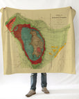 Black Hills SD Thermo Map Blanket - Maritime Tribes USABlanket