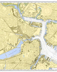 Boston Inner Harbor Chart Placemat - Maritime Tribes USALaminated Placemat