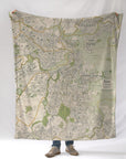 Boston Vintage Map Blanket - Maritime Tribes USABlanket