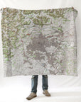 Bowling Green KY topo Blanket - Maritime Tribes USABlanket