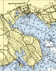 Buzzards Bay with Cuttyhunk, MA Nautical Chart Blanket - Maritime Tribes USABlanket