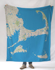 Cape Cod & The Islands Hometown-Style Map Blanket - Maritime Tribes USABlanket