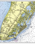 Cape May, New Jersey Chart Placemat - Maritime Tribes USALaminated Placemat