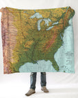 "Connected by Love" : ) Map Blanket - Maritime Tribes USA