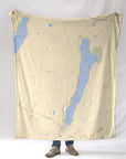 Cooperstown NY Streets Map Blanket - Maritime Tribes USABlanket