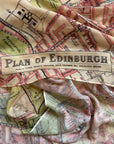 Edinburgh, Scotland Vintage City Map Scarf - Maritime Tribes USAScarf
