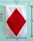 F (Foxtrot) Nautical Signal Flag – Traditional Maritime Code Flag - Maritime Tribes USASignal Flag
