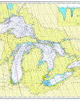 Great Lakes Chart Placemat - Maritime Tribes USALaminated Placemat