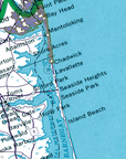 Jersey Shore Vintage Map Quick Dry Towel - Maritime Tribes USATowel