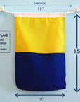 K (Kilo) Nautical Signal Flag – Traditional Maritime Code Flag - Maritime Tribes USASignal Flag