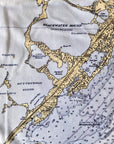 Key Largo, FL Nautical Chart Blanket - Maritime Tribes USABlanket