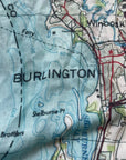 Lake Champlain Topographical Map Scarf - Maritime Tribes USAScarf