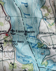 Lake Champlain Topographical Map Scarf - Maritime Tribes USAScarf