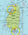 Martinique to Grenada Chart Blanket (St. Lucia, Barbados, Saint Vincent & the Grenadines) - Maritime Tribes USA