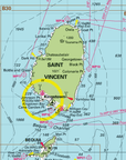 Martinique to Grenada Chart Blanket (St. Lucia, Barbados, Saint Vincent & the Grenadines) - Maritime Tribes USA