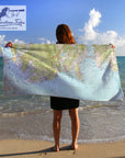 Old Lyme to Niantic Vintage Topo Map Quick Dry Towel - Maritime Tribes USABlanket