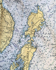 Penobscot Bay Nautical Chart Quick Dry Towel - Maritime Tribes USATowel